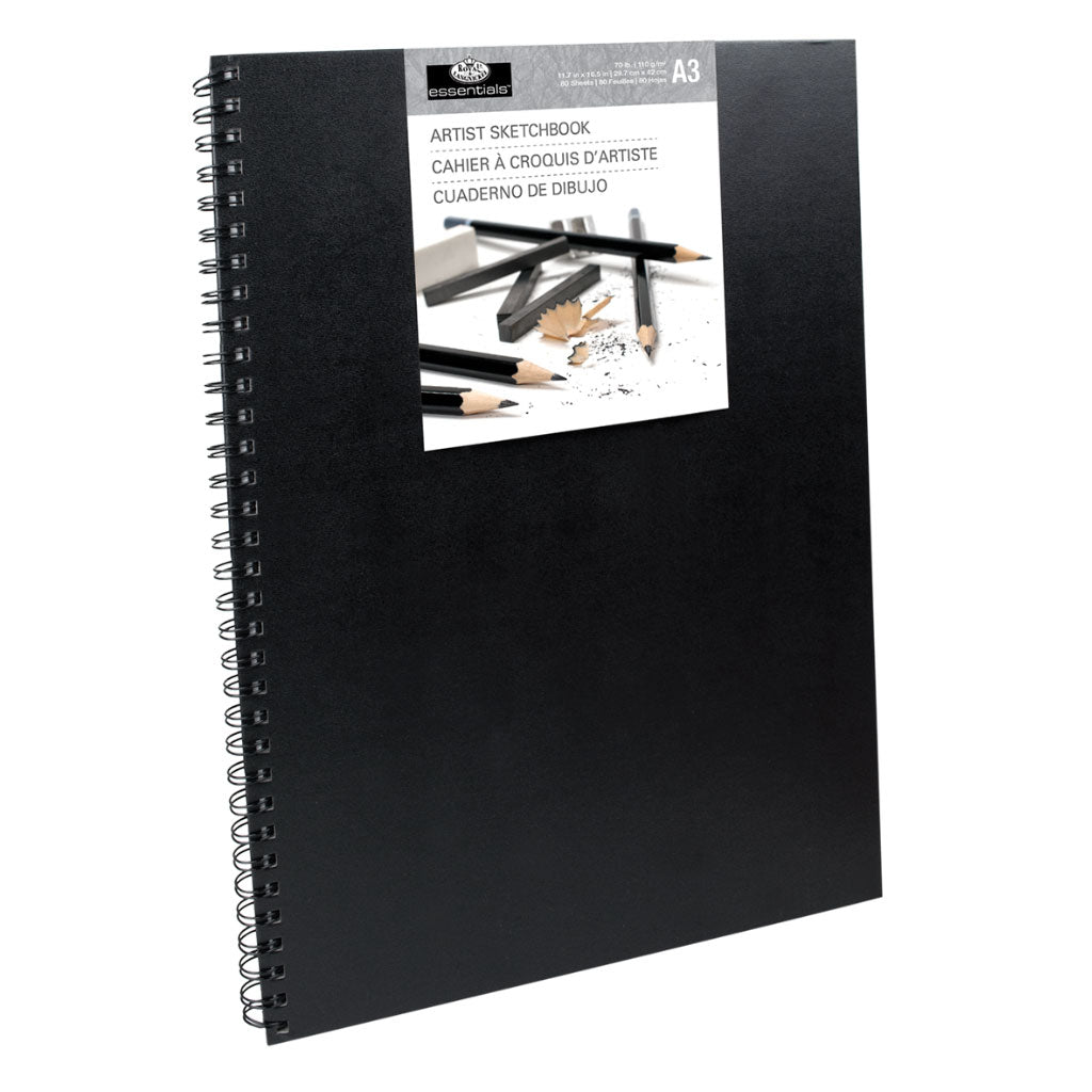 RSB-A3 - Essentials™ Spiral Hardcover Artist Sketchbook - A3 - 11.6" x 16.5"/295 mm x 419 mm