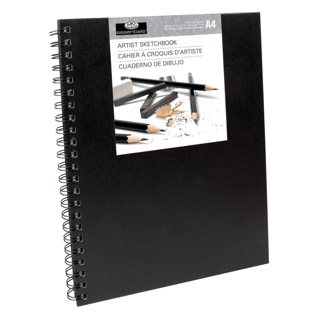 RSB-A4 - Essentials™ Spiral Hardcover Artist Sketchbook - A4 - 8.3" x 11.7"/211 mm x 297 mm