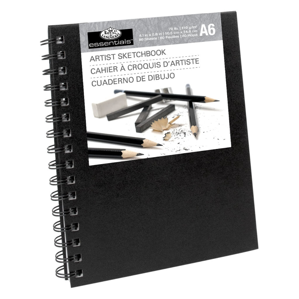 RSB-A6 - Essentials™ Spiral Hardcover Artist Sketchbook - A6 - 4.1" x 5.8"/104 mm x 147 mm