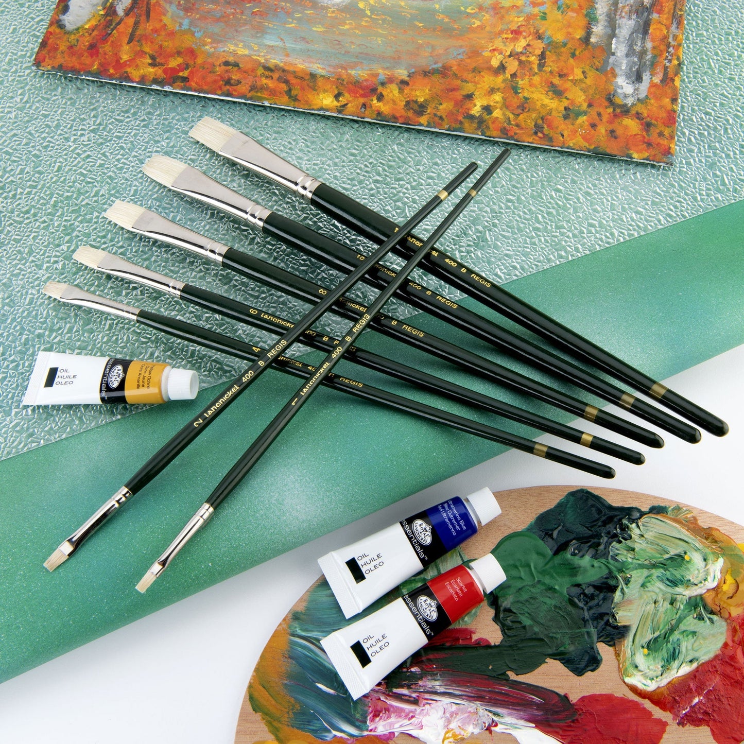 RSET-400B - Regis™ 7pc Oil & Acrylic Bright Brush Set glam 2