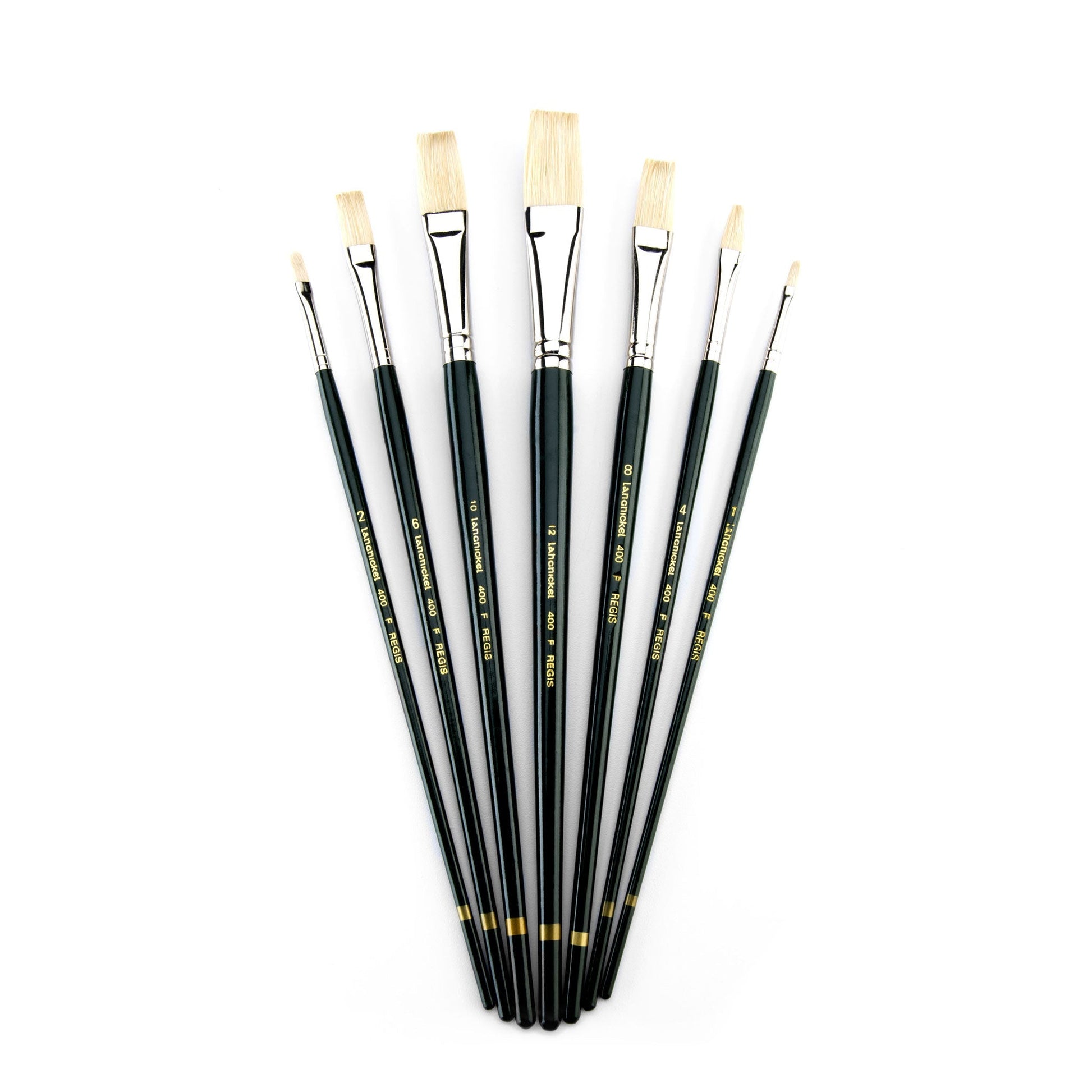 RSET-400F - Regis™ 7pc Oil & Acrylic Flat Brush Set glam 3