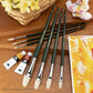 RSET-404T - Regis™ 7pc Oil & Acrylic Filbert Brush Set glam 2