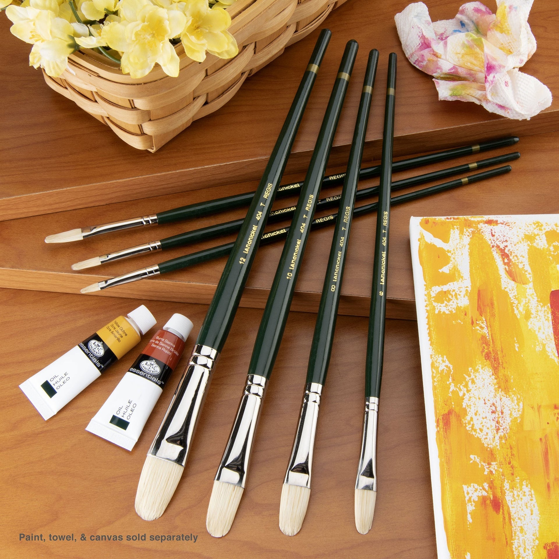 RSET-404T | Regis™ 7pc Oil & Acrylic Filbert Brush Set – Royal