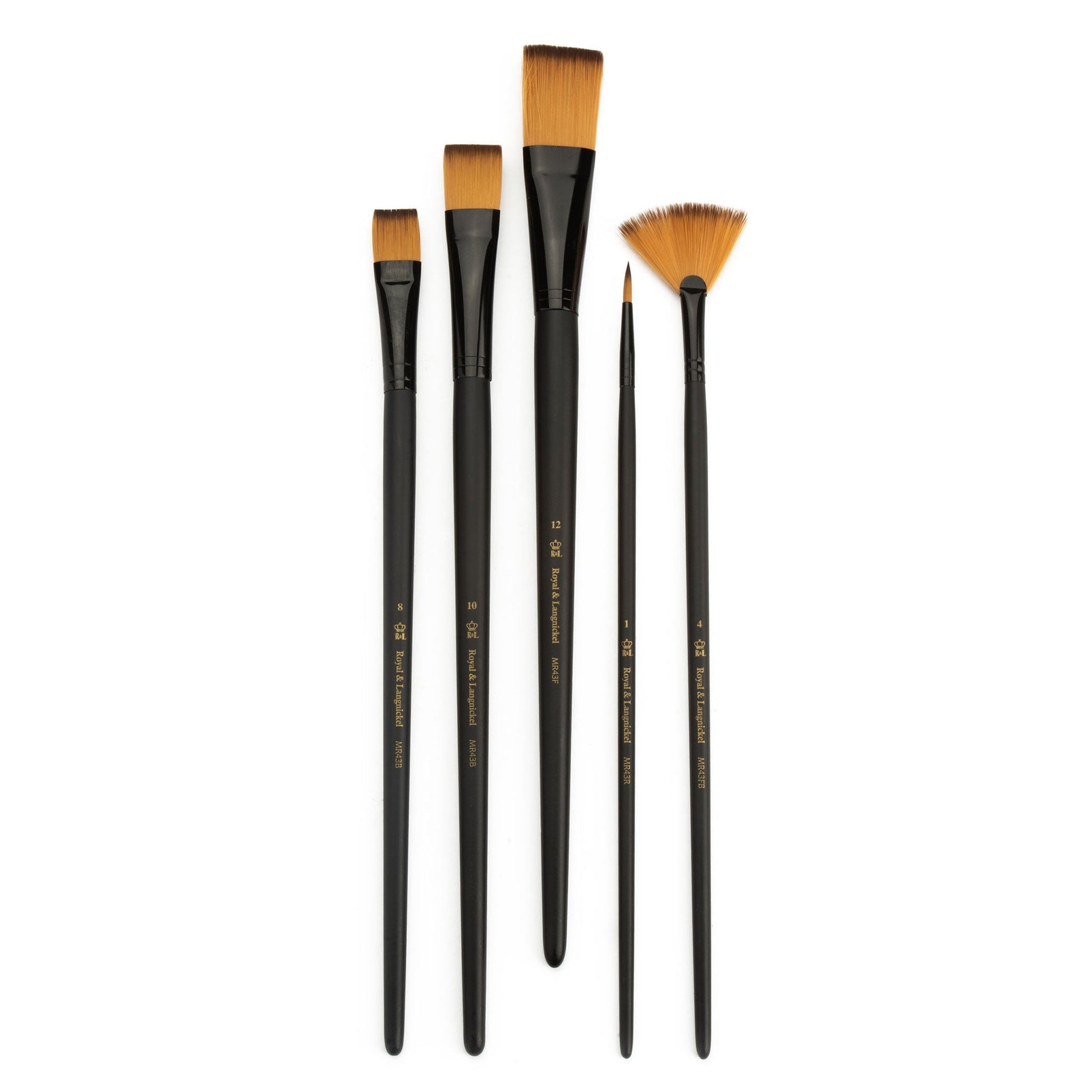 RSET-4301 - essentials™ 5pc Gold Taklon Variety Brush Set