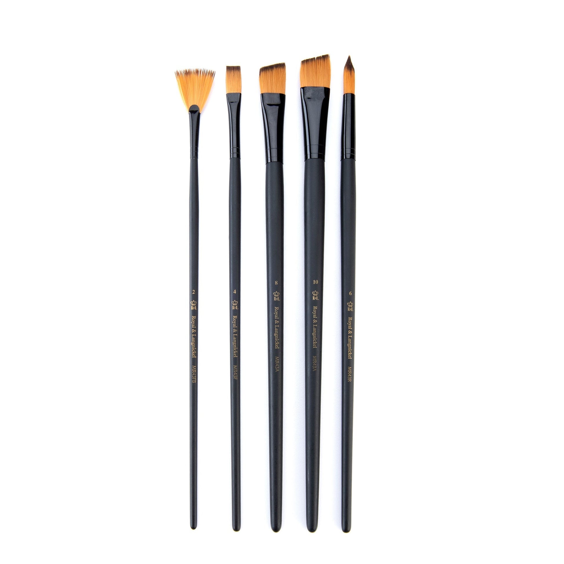 RSET-4302 - essentials™ 5pc Gold Taklon Variety Brush Set