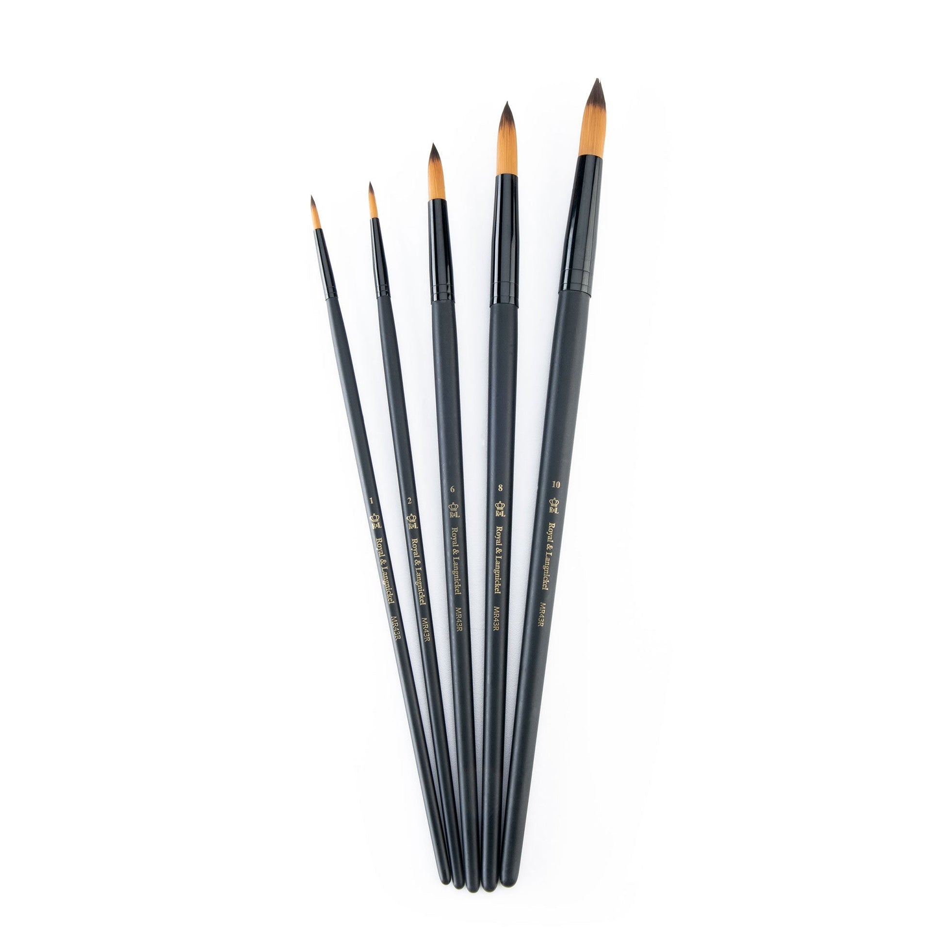 RSET-4305 - essentials™ 5pc Gold Taklon Variety Brush Set glam 3