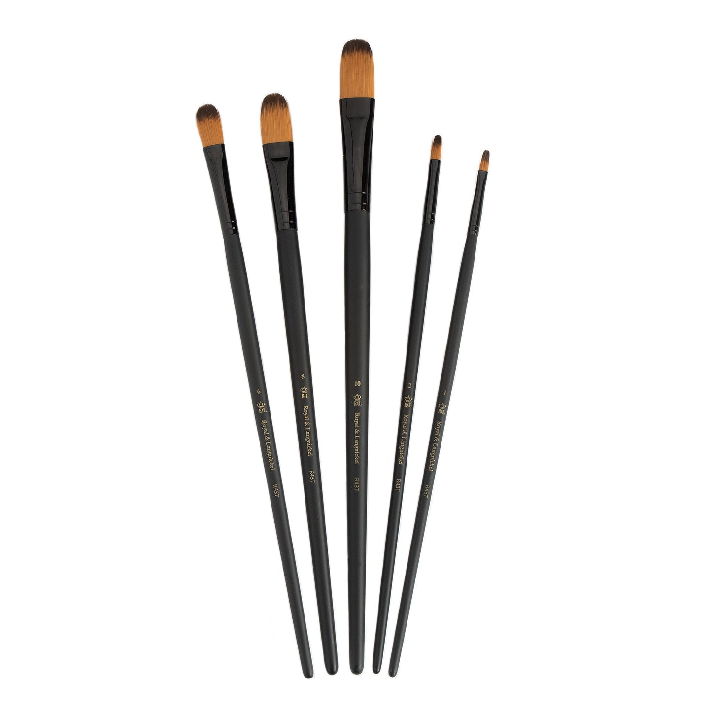 RSET-4306 - essentials™ 5pc Gold Taklon Variety Brush Set glam 2