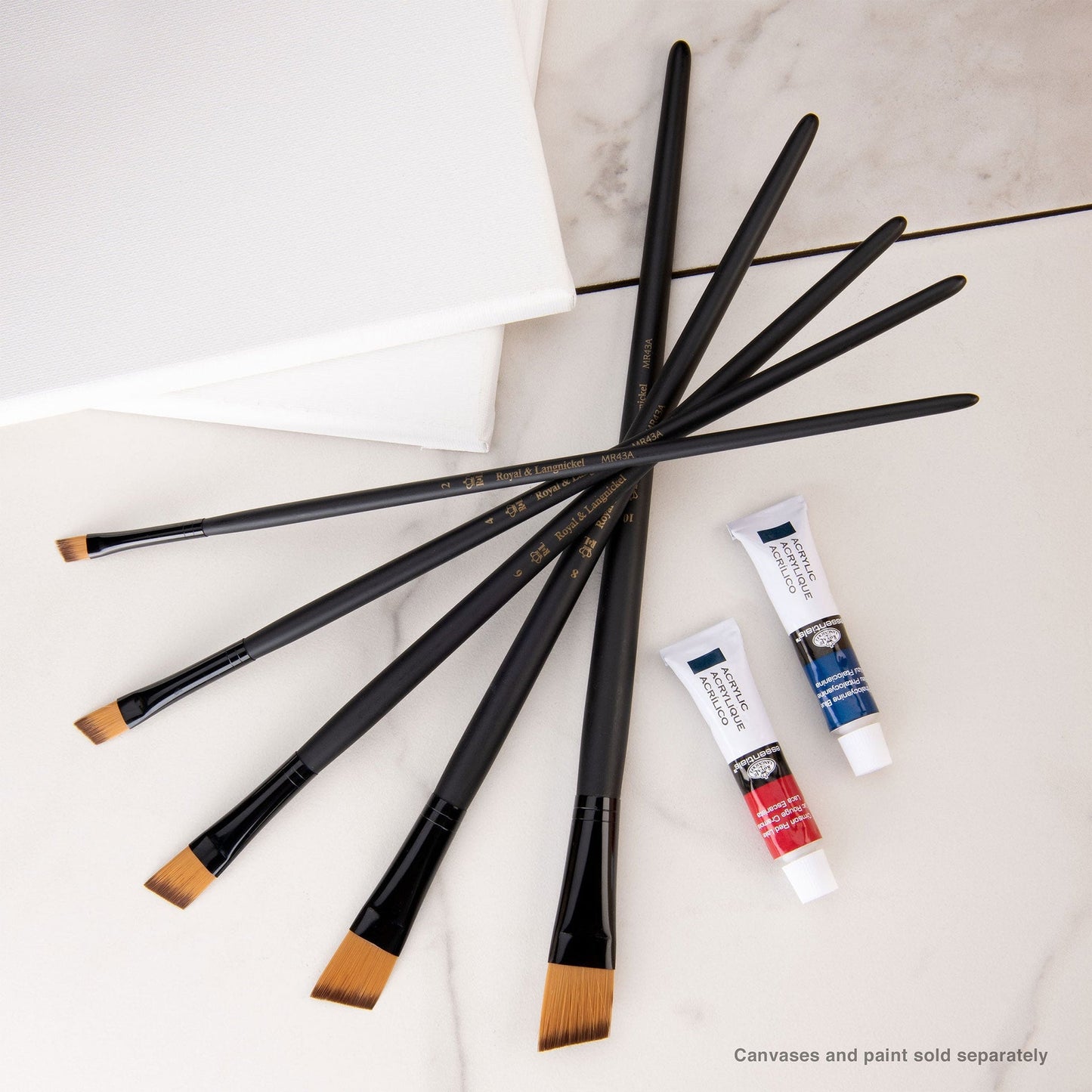 RSET-4308 - essentials™ 5pc Gold Taklon Variety Brush Set glam 1