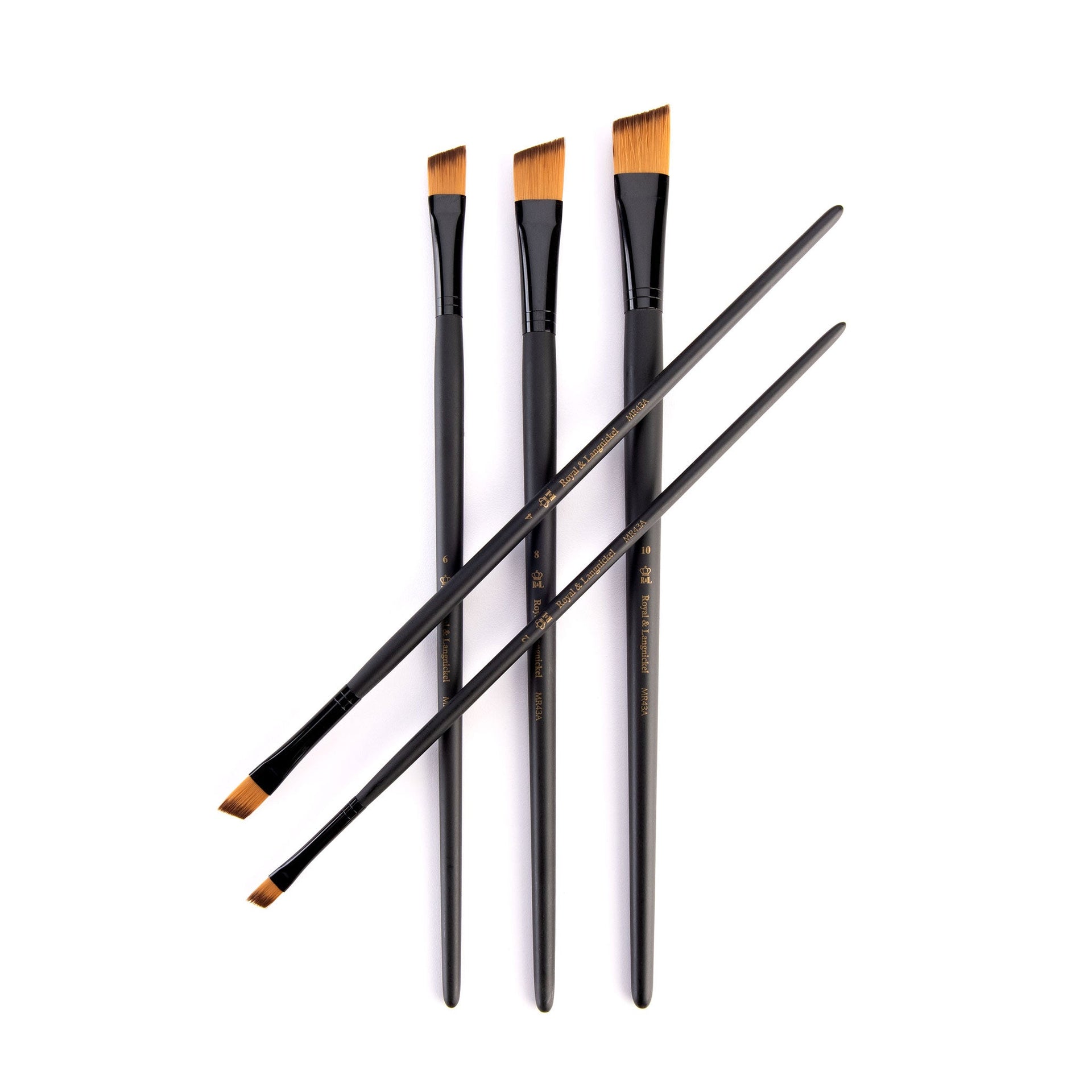 RSET-4308 - essentials™ 5pc Gold Taklon Variety Brush Set glam 3