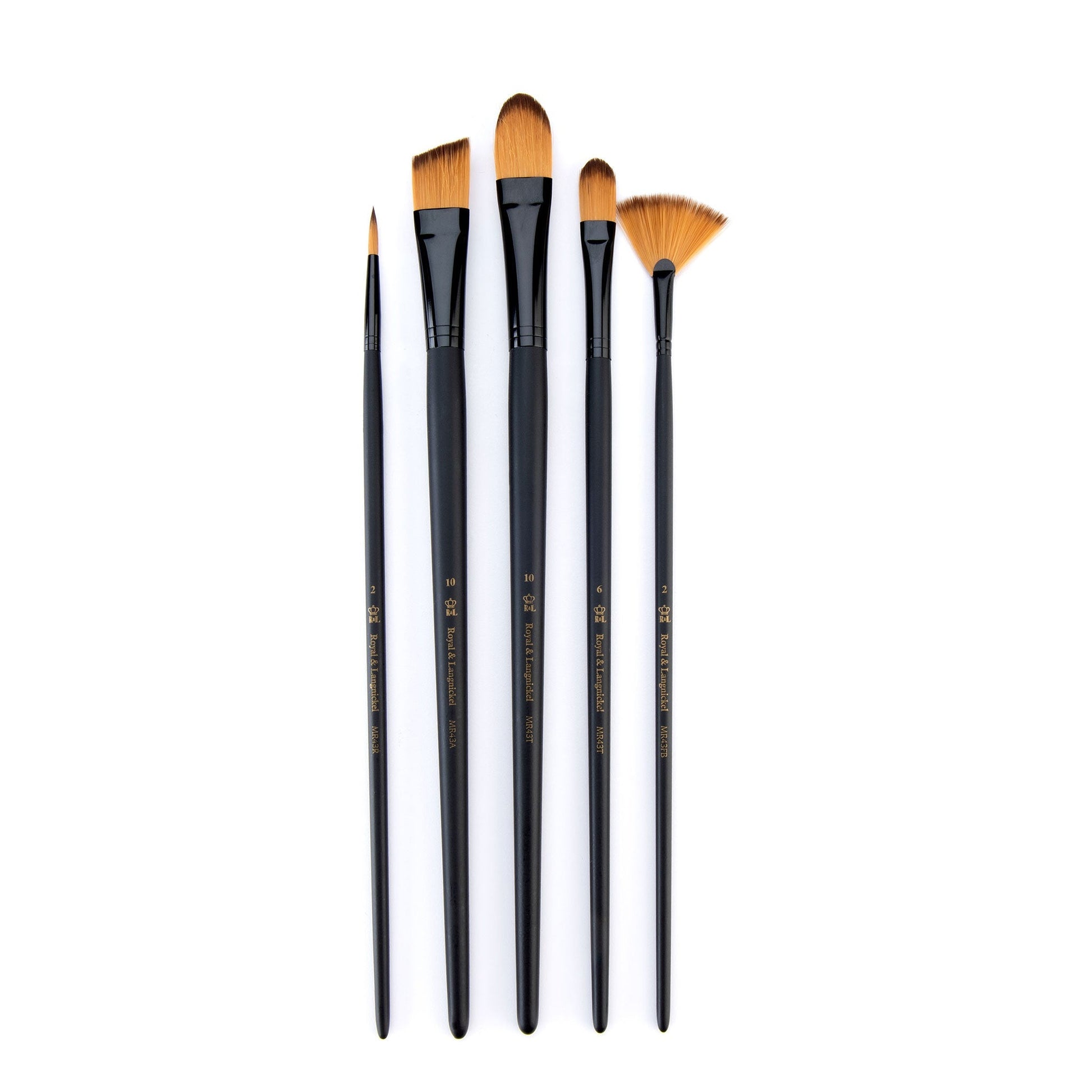 RSET-4310 - essentials™ 5pc Gold Taklon Variety Brush Set