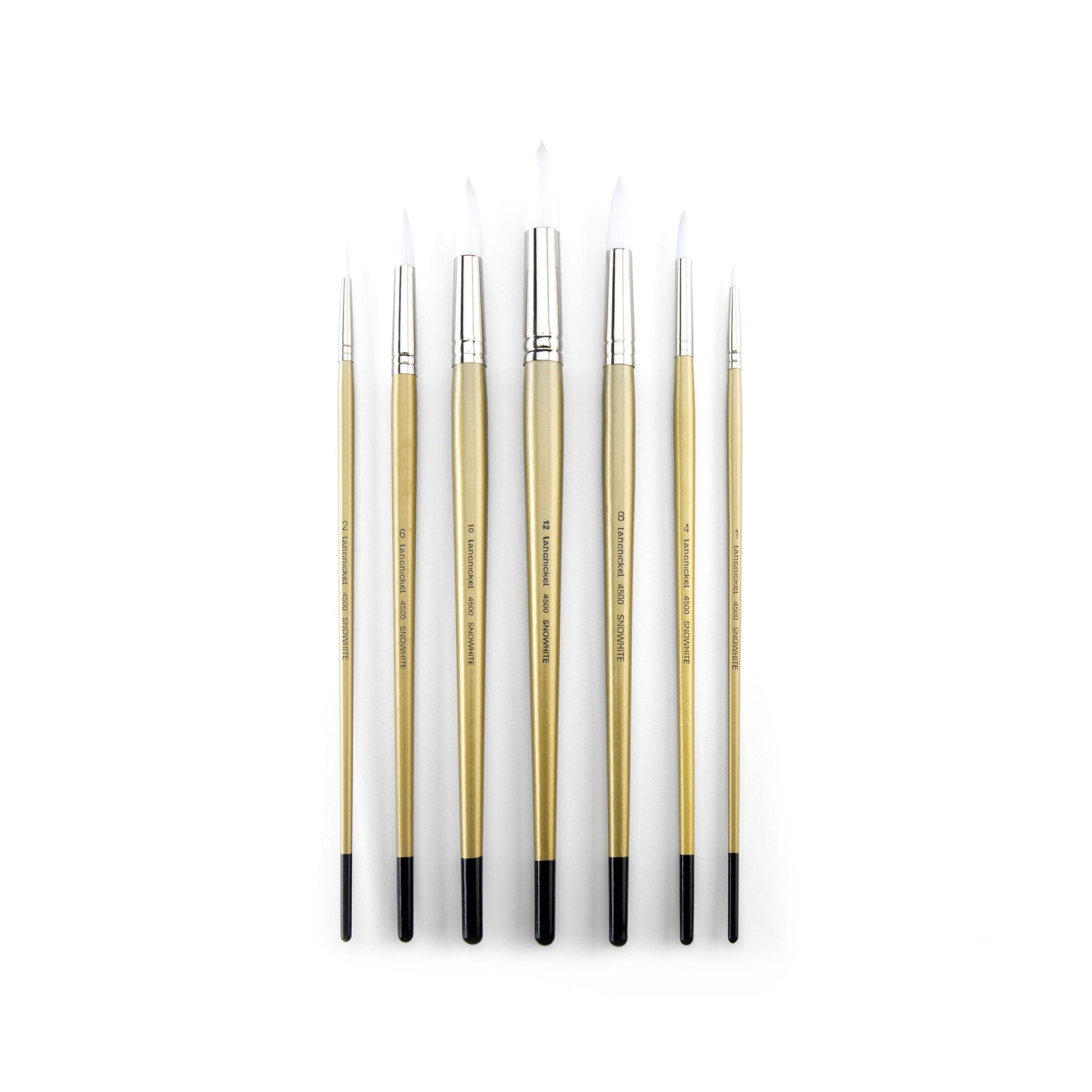 RSET-4520 - Snowhite™ 7pc Oil & Acrylic Filbert Brush Set