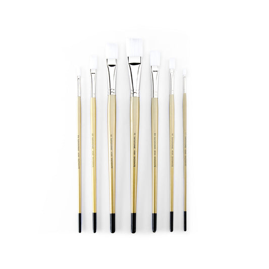 RSET-4590 - Snowhite™ 7pc Oil & Acrylic Flat Brush Set