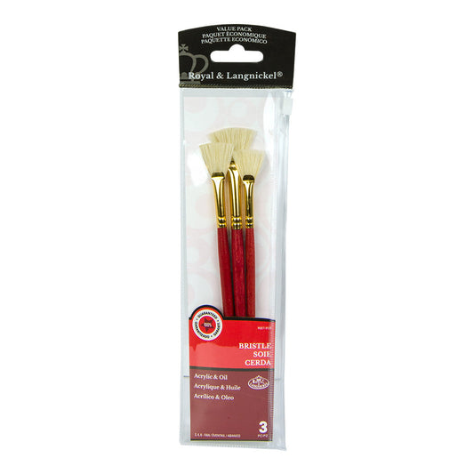 RSET-9125 - 3pc Bristle Fan Brush Set