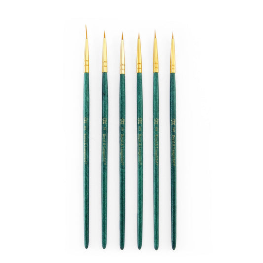 RSET-9139 - 6pc Golden Taklon Variety Brush Set