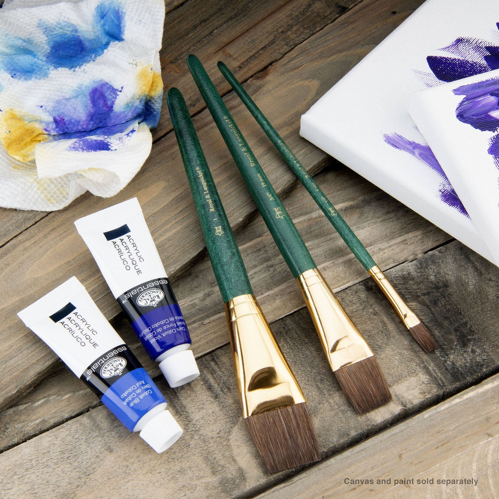 RSET-9143 | 3pc Camel Hair Wash Brush Set – Royal & Langnickel