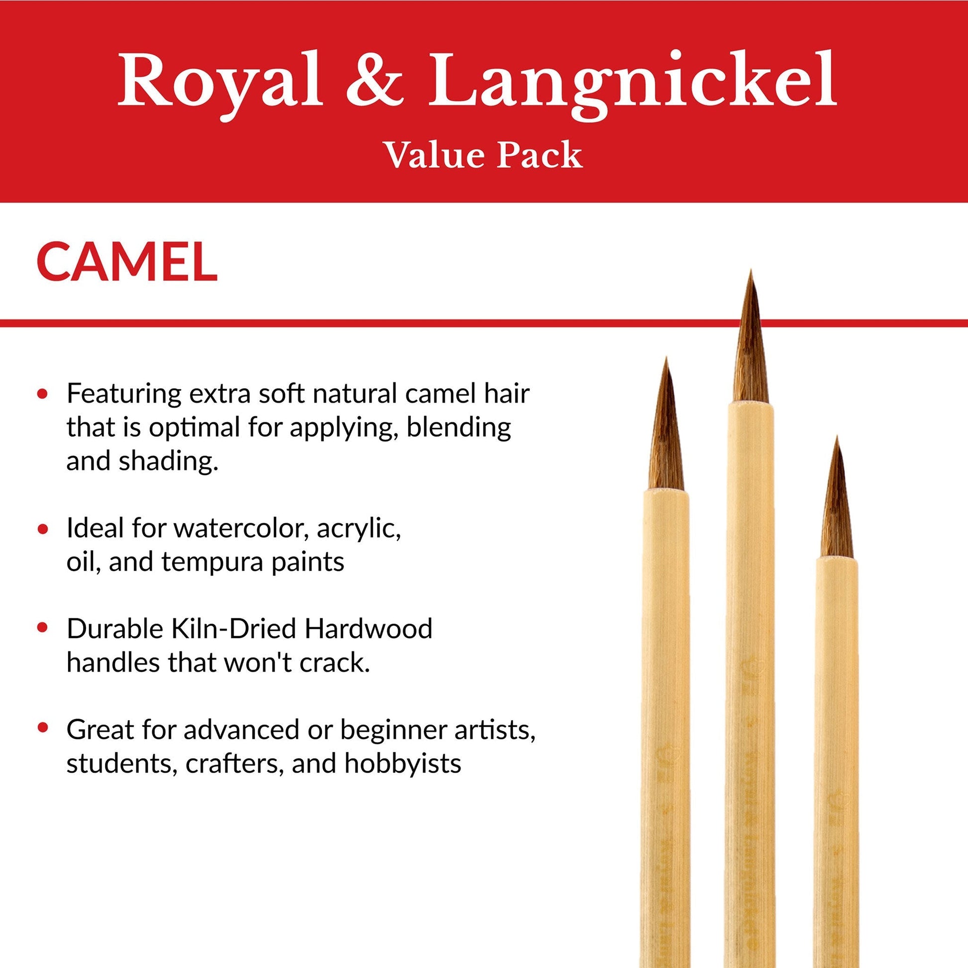 RSET-9149 - 4pc Camel Hair Bamboo Brush Set infographic 1