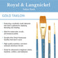 RSET-9156 - 10pc Golden Taklon Variety Brush Set infographic 1