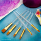 RSET-9159 - 6pc Golden Taklon Shader Brush Set glam 1