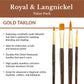 RSET-9161 - 6pc Golden Taklon Variety Brush Set infographic 1