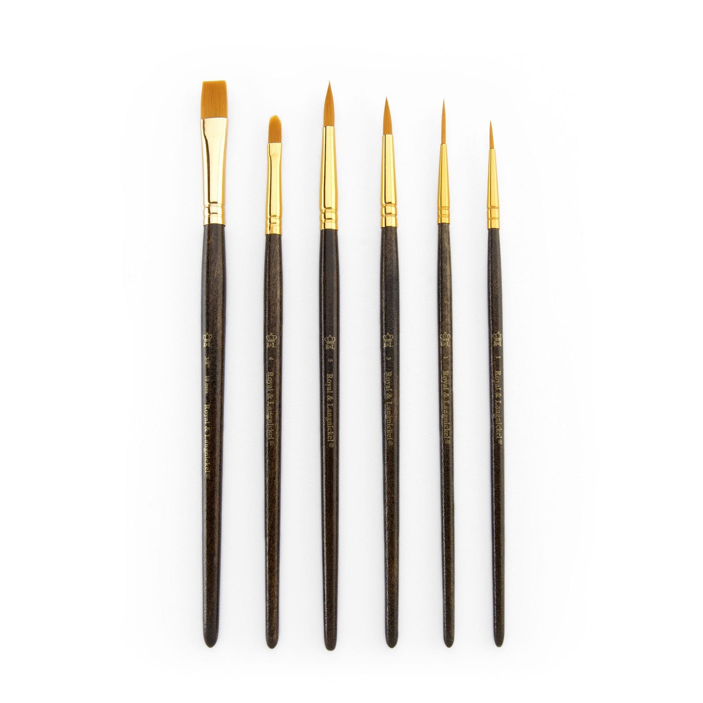 RSET-9161 - 6pc Golden Taklon Variety Brush Set