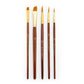 RSET-9162 - 5pc Golden Taklon Round/Angular Brush Set