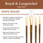 RSET-9163 - 5pc White Taklon Variety Brush Set infographic 1