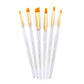 RSET-9171 - 6pc Golden Taklon Short Handle Filbert/Angular Brush Set glam 3