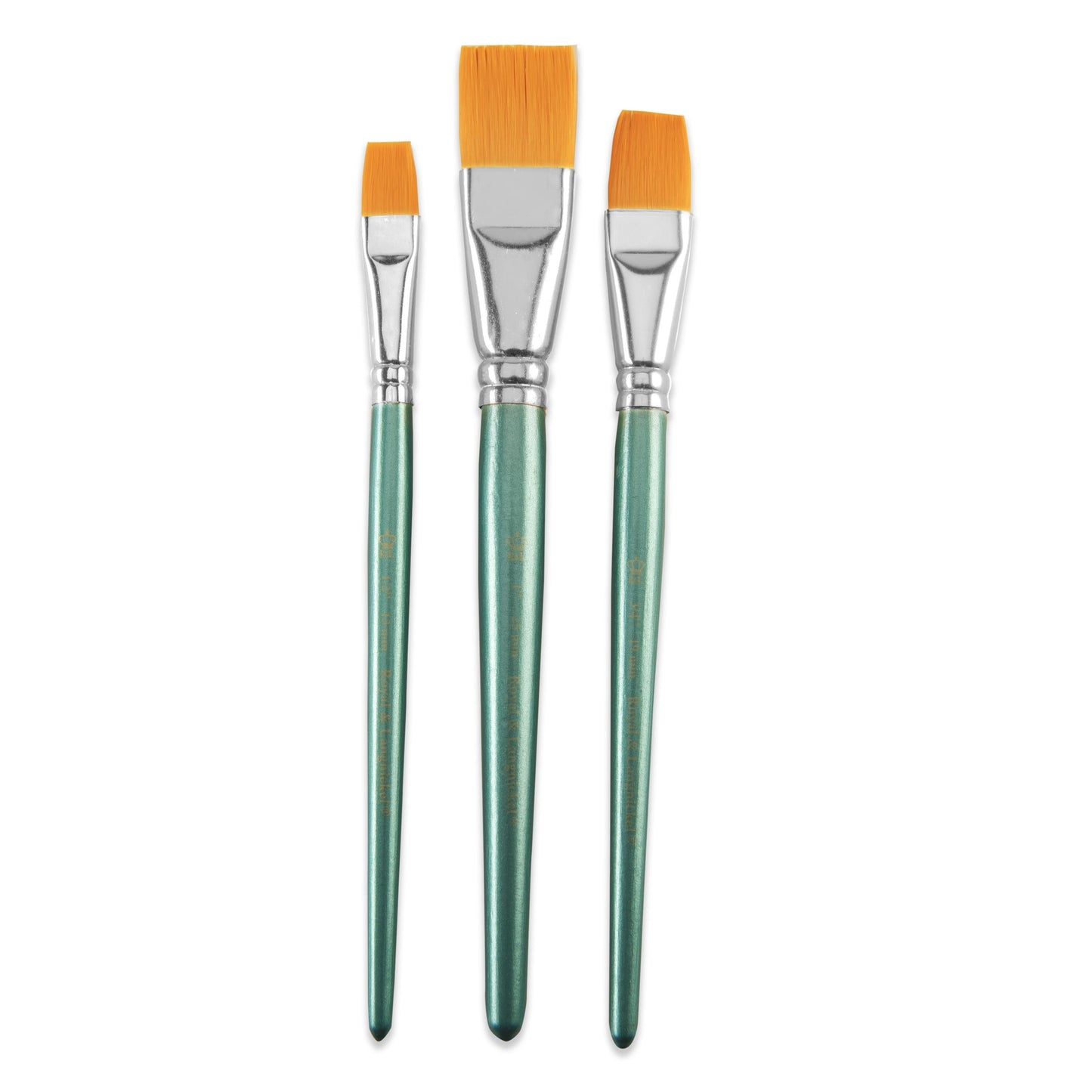RSET-9185-SIA | 3pc Gold Taklon Glaze/Wash Brush Set