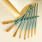 RSET-9186 - 8pc Golden Taklon Variety Brush Set glam 2