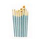 RSET-9186 - 8pc Golden Taklon Variety Brush Set