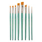 RSET-9186-SIA | 8pc Gold Taklon Brush Set
