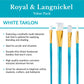 RSET-9188 - 5pc White Taklon Variety Brush Set infographic 1