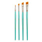 RSET-9191 | 4pc Golden Taklon Angular Brush Set