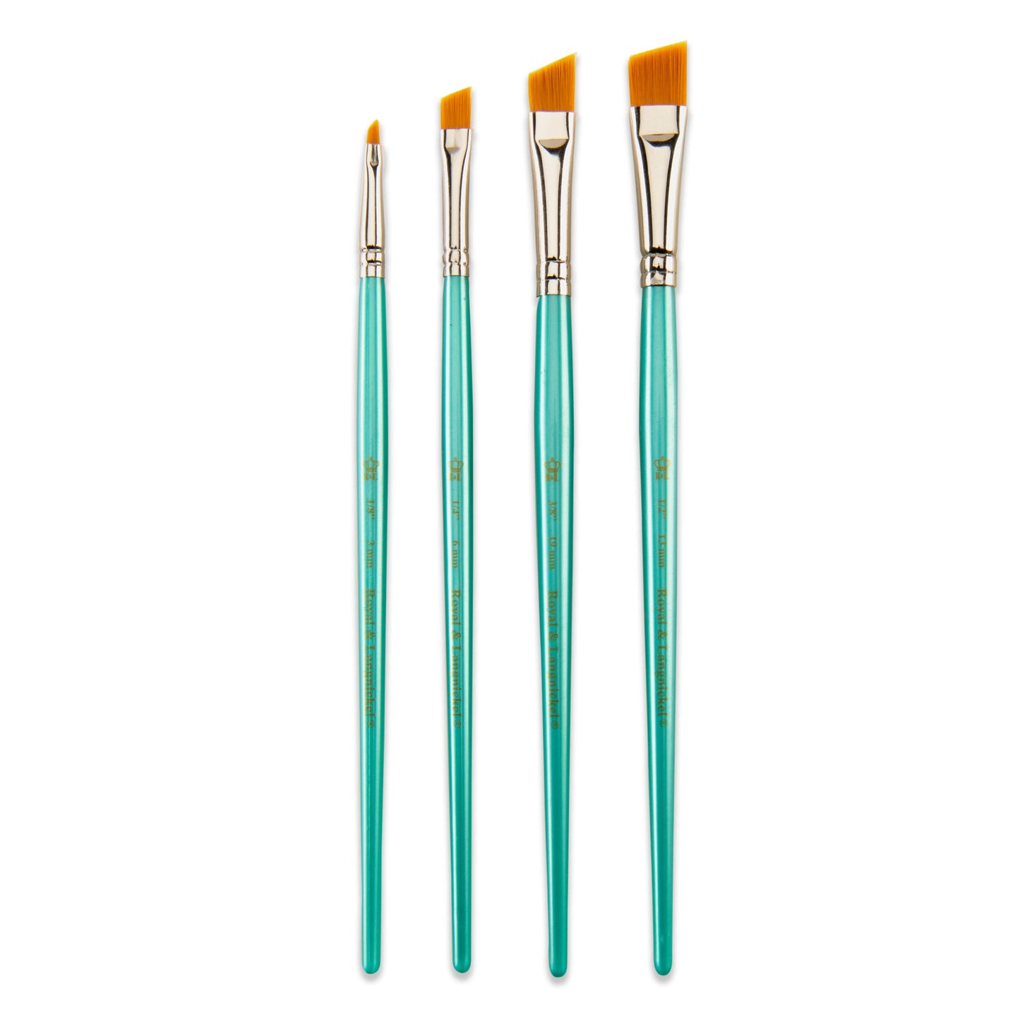 RSET-9191 | 4pc Golden Taklon Angular Brush Set