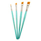 RSET-9191 | 4pc Golden Taklon Angular Brush Set