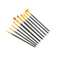 RSET-9194 - 10pc Golden Taklon Variety Brush Set