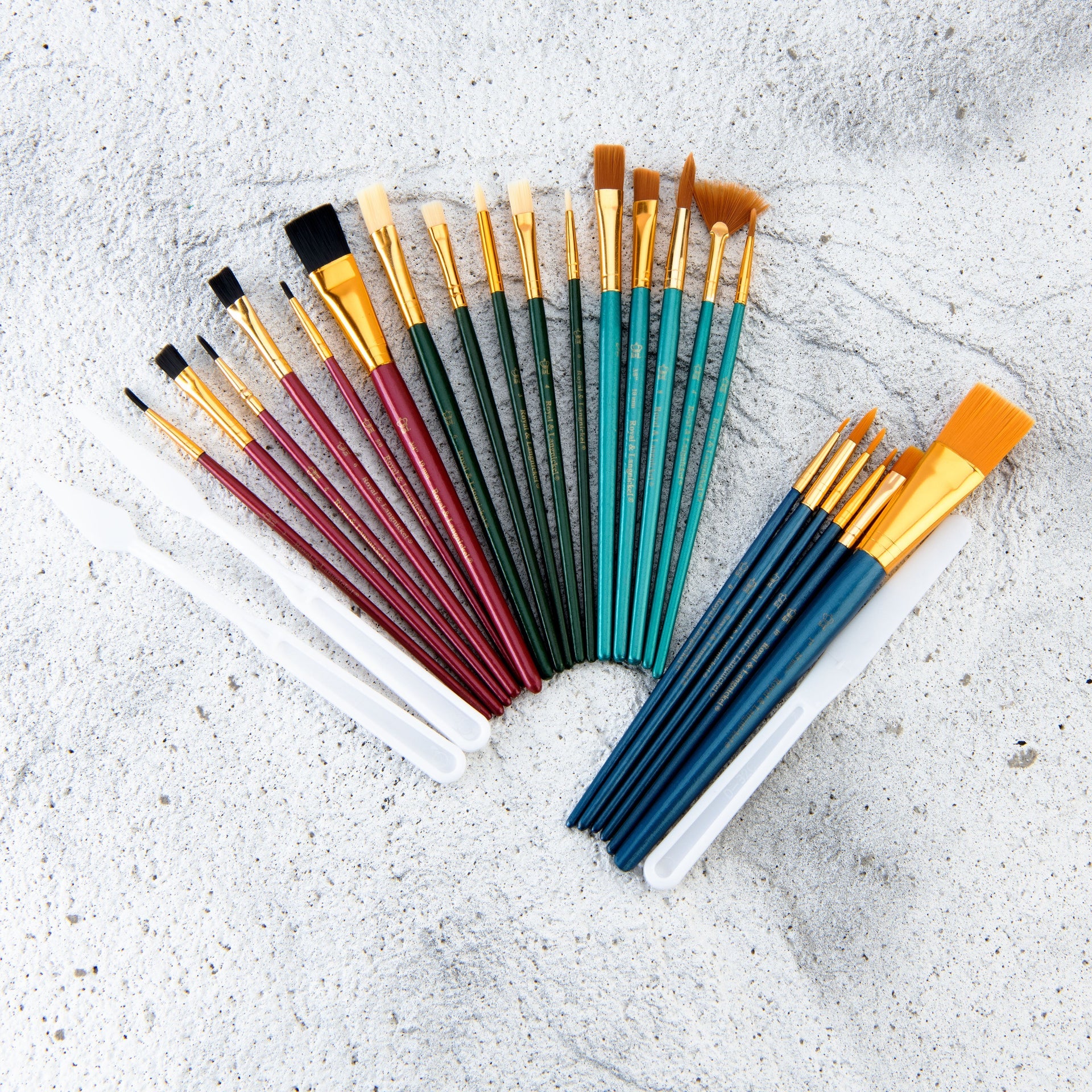 RSET-9259 | All Media 25pc Combo Variety Artist Brush Set – Royal