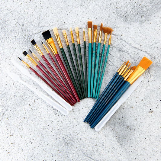RSET-9259 - All Media 25pc Combo Variety Artist Brush Set glam