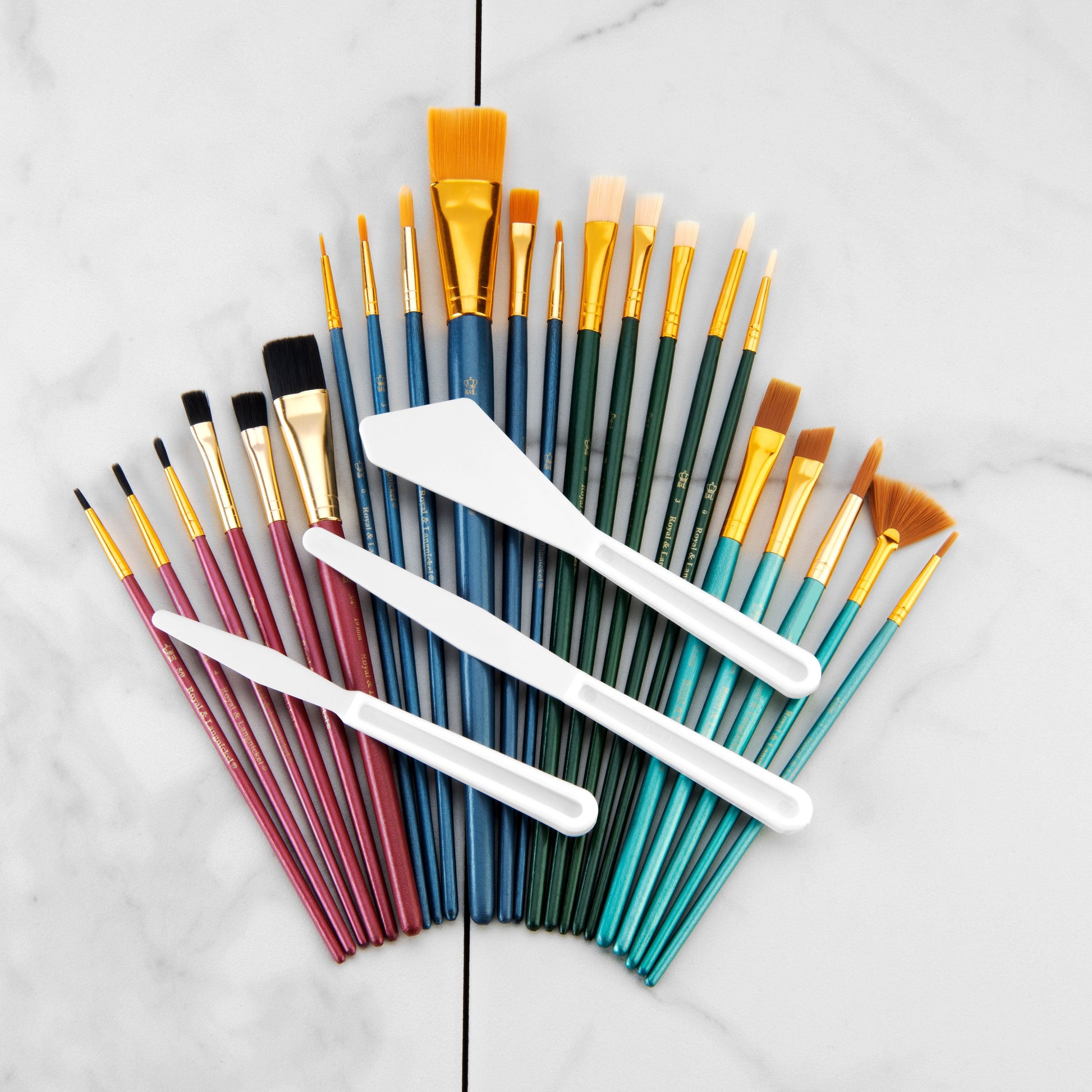 RSET-9259 - All Media 25pc Combo Variety Artist Brush Set glam 2