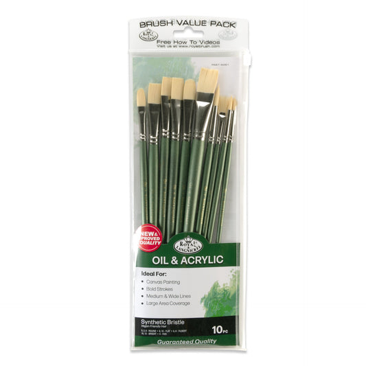 RSET-9261 | 10pc Natural Bristle Variety Brush Set