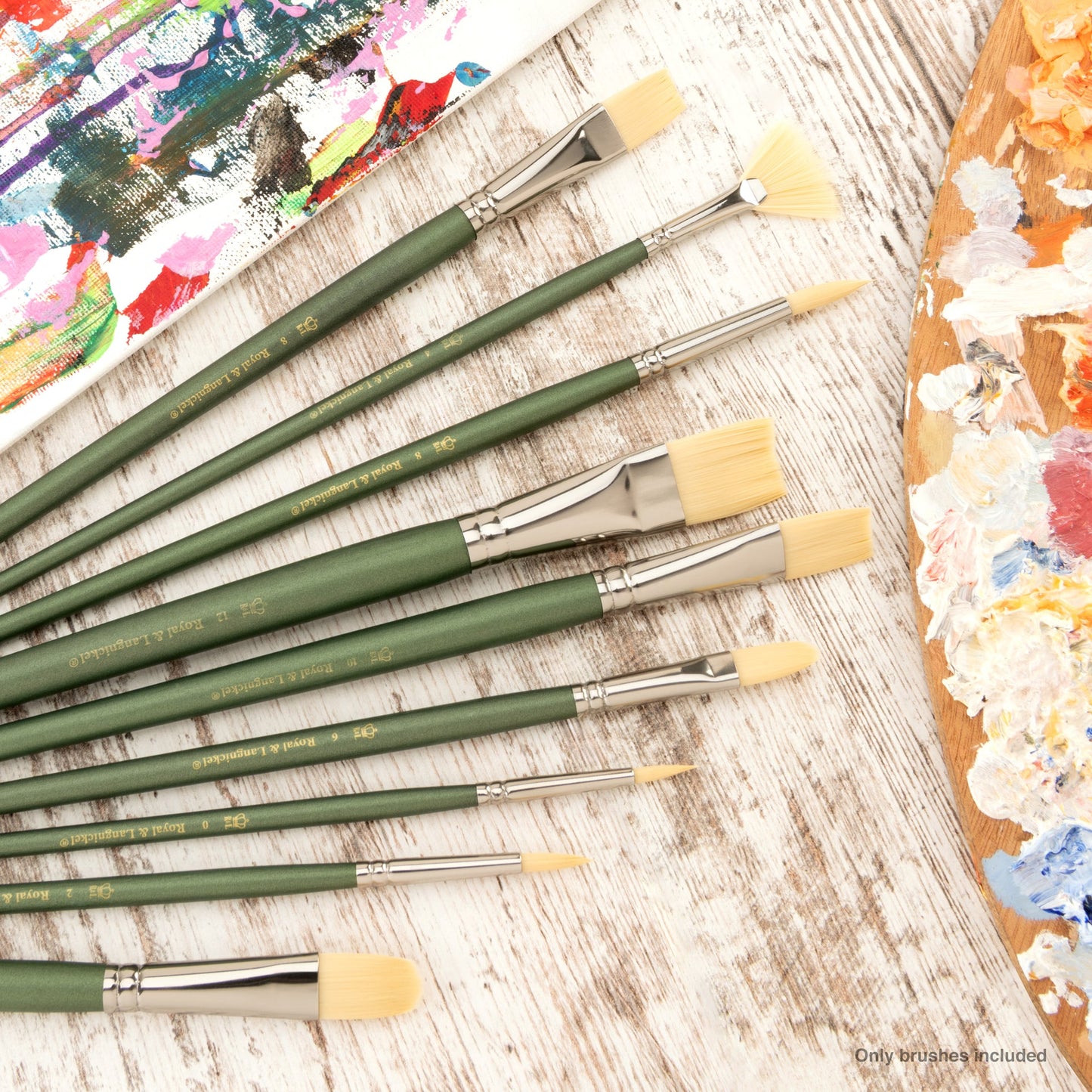 RSET-9261 | 10pc Natural Bristle Variety Brush Set