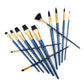 RSET-9301 - 12pc Black Taklon Long Handle Variety Brush Set glam 3