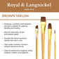 RSET-9303 - 12pc Brown Taklon Long Handle Variety Brush Set infographic 1