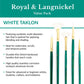 RSET-9310 - 12pc White Taklon Long Handle Variety Brush Set infographic 1