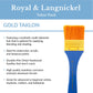 RSET-9352 - 3pc Golden Taklon Flat Large Area Brush Set infographic 1