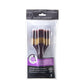 RSET-9353 - 3pc Burgundy Taklon Flat Large Area Brush Set packaging front