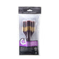 RSET-9353 - 3pc Burgundy Taklon Flat Large Area Brush Set packaging front