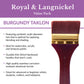 RSET-9353 - 3pc Burgundy Taklon Flat Large Area Brush Set infographic 1