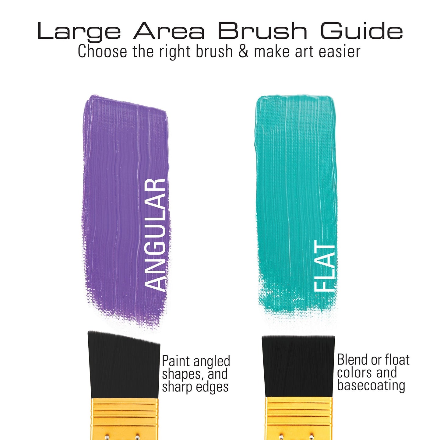 RSET-9355 - 3pc White Bristle Large Area Flat Brush Set infographic 2