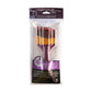 RSET-9358 - 3pc Burgundy Taklon Large Area Angular Brush Set packaging front